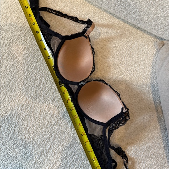 Aubade Paris Danse des Sens Lace Push-Up Bra – Black / Nude – 32B (FR 85B) - Picture 8 of 10